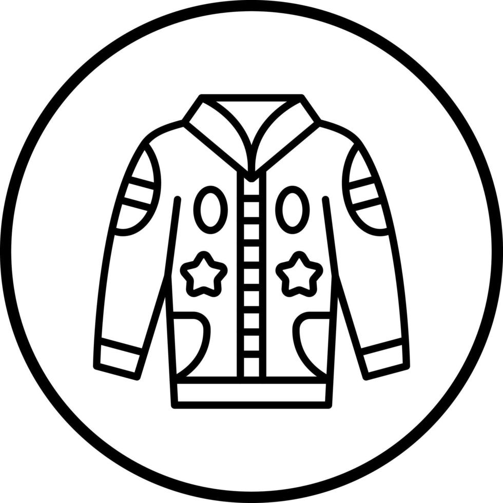 Race Jacket Vector Icon Style