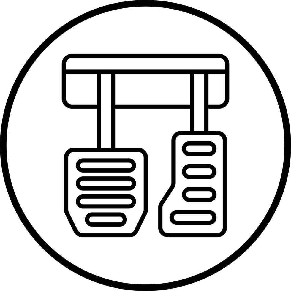 Car Pedal Vector Icon Style