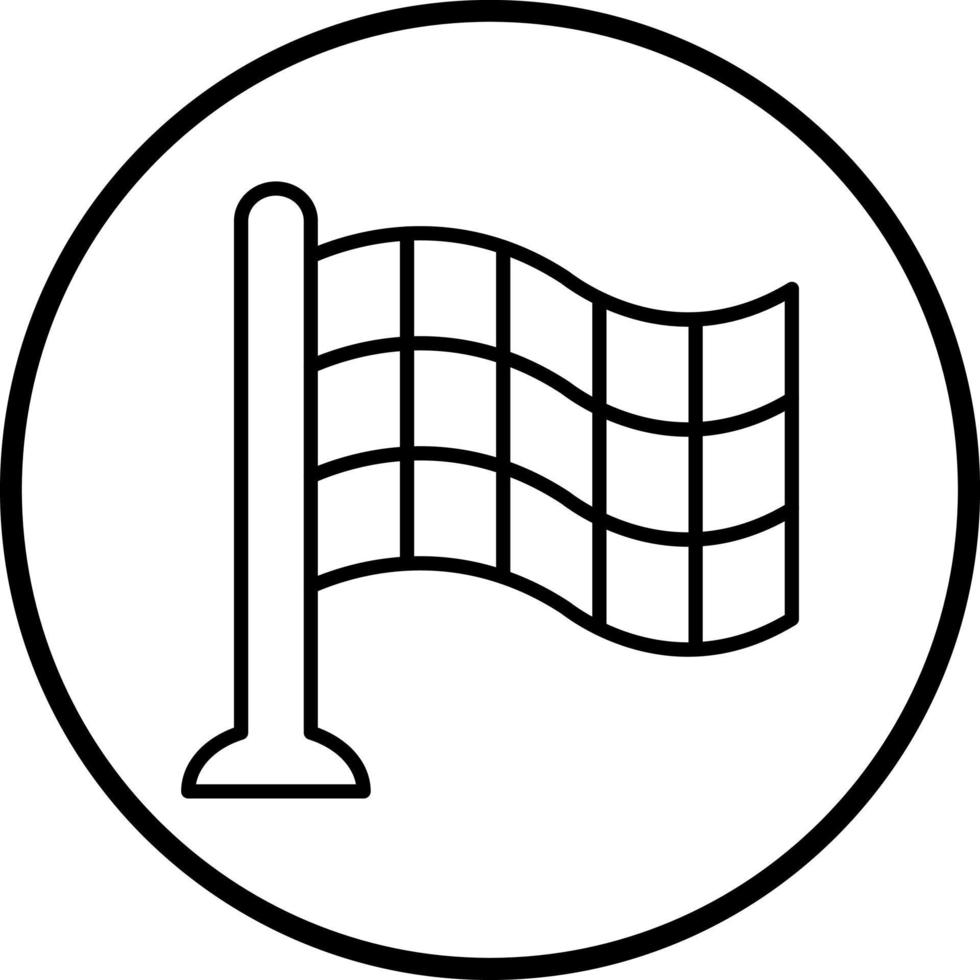 Checkered Flags Vector Icon Style