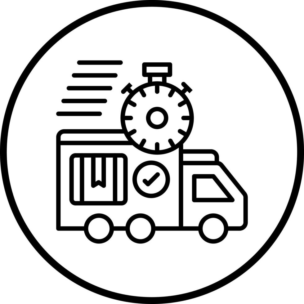 Fast Delivery Vector Icon Style