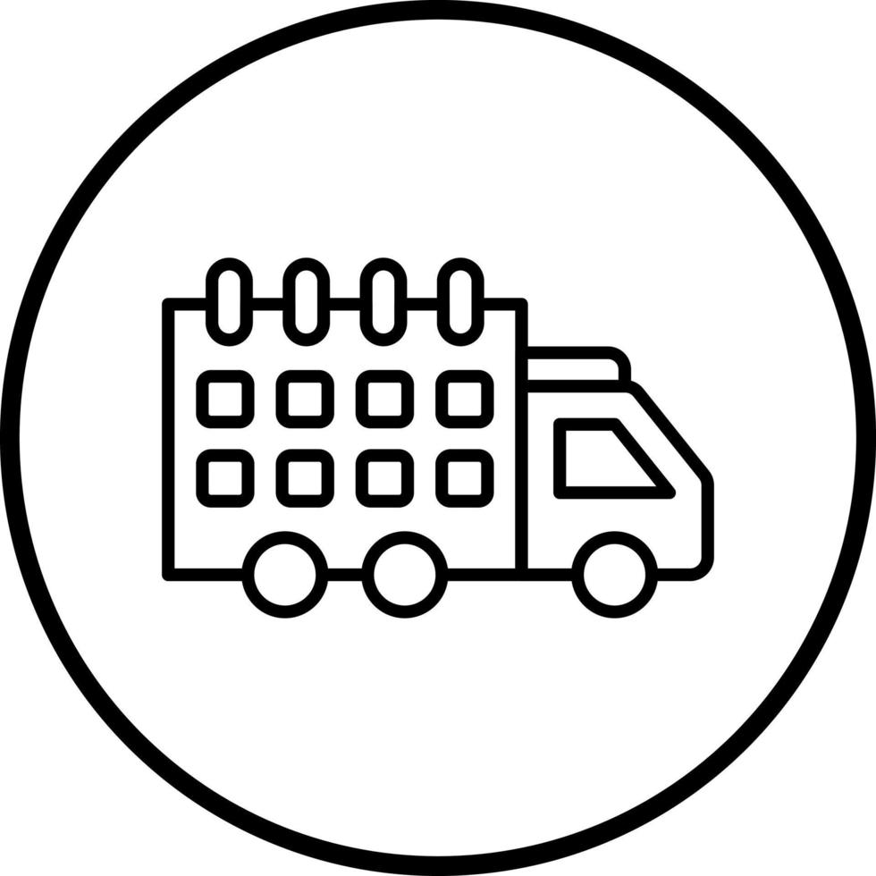 Delivery Scheduled Vector Icon Style