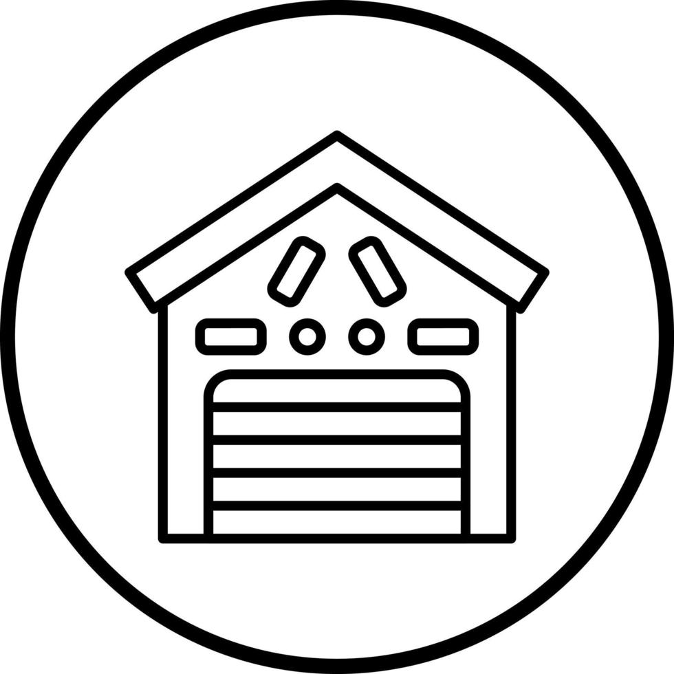 Warehouse Vector Icon Style
