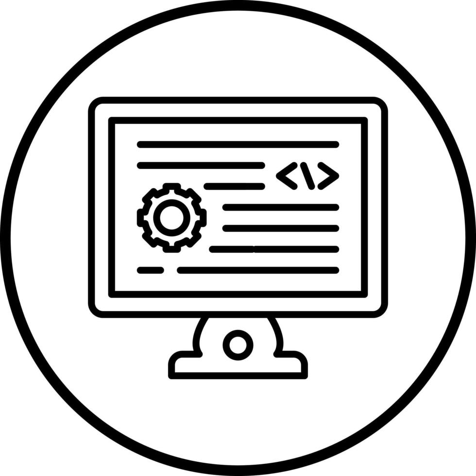 vector diseño backend desarrollo vector icono estilo 22115375 Vector en ...