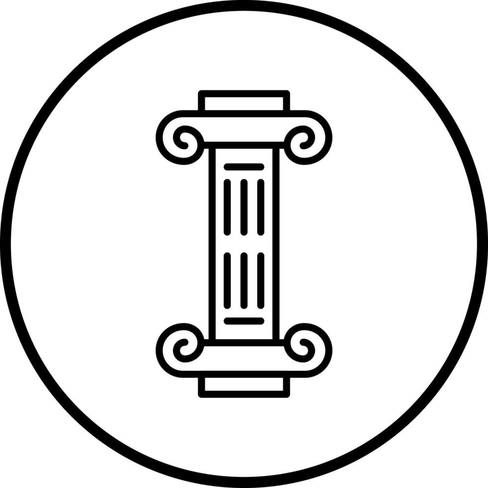 columna vector icono estilo