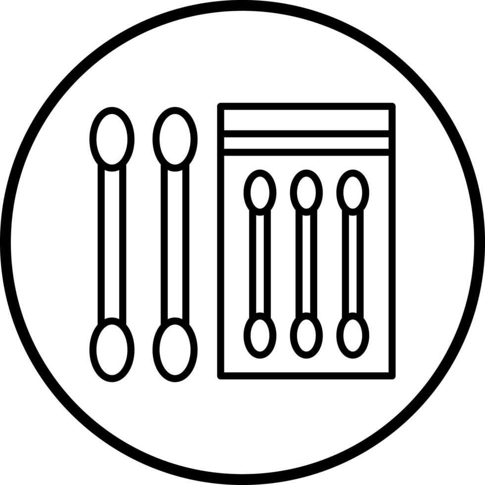 Vector Design Cotton Swabs Vector Icon Style