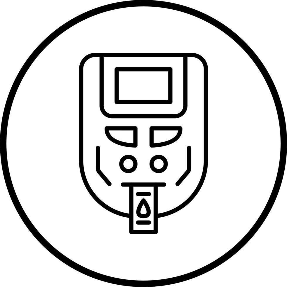 Vector Design Glucometer Vector Icon Style