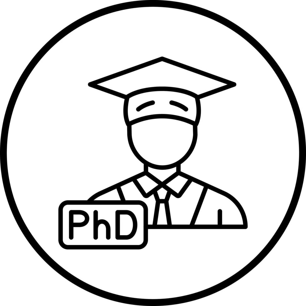 Phd Vector Icon Style