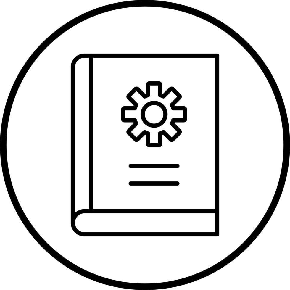 vector diseño ingeniero cuaderno vector icono estilo