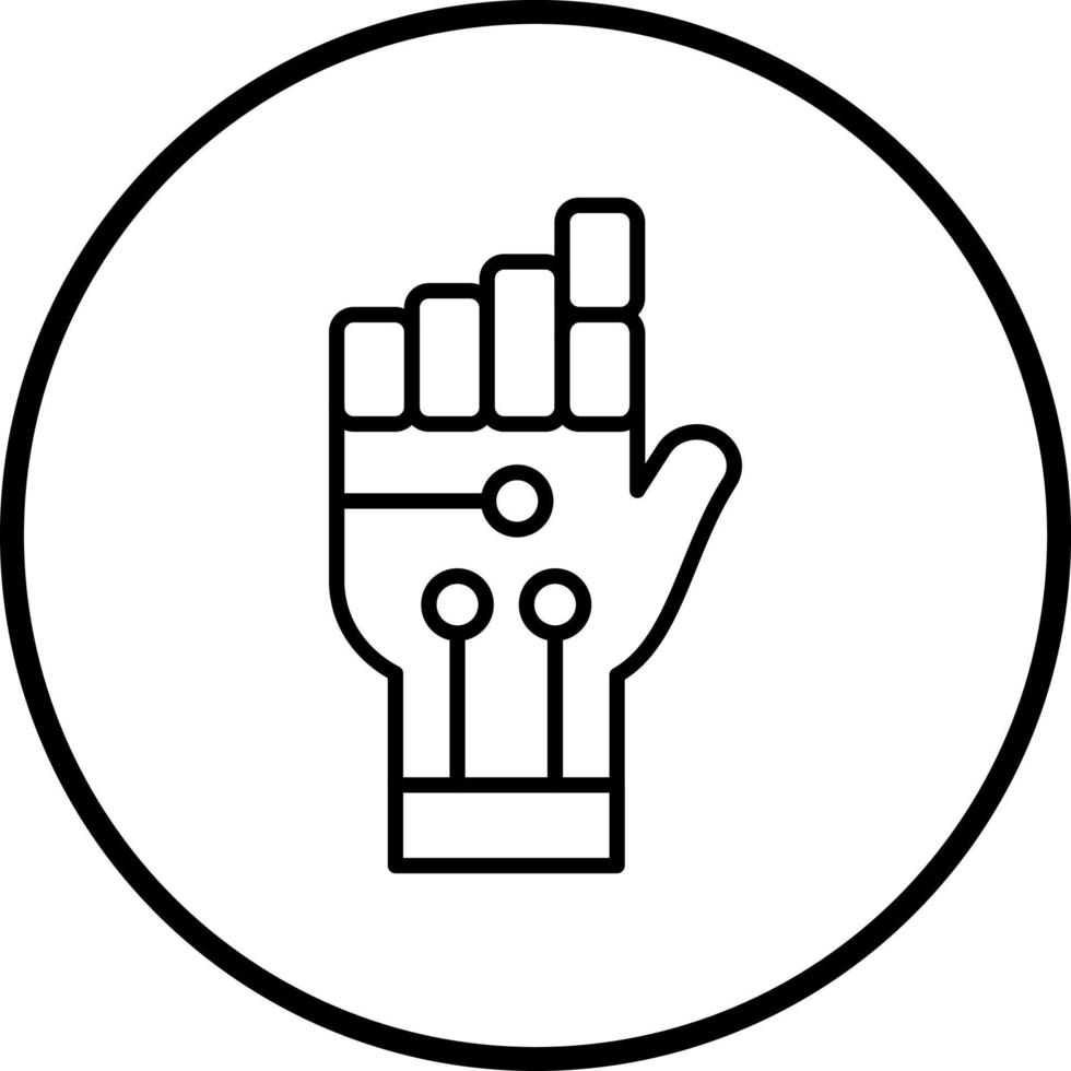 Vector Design Robot Hand Vector Icon Style