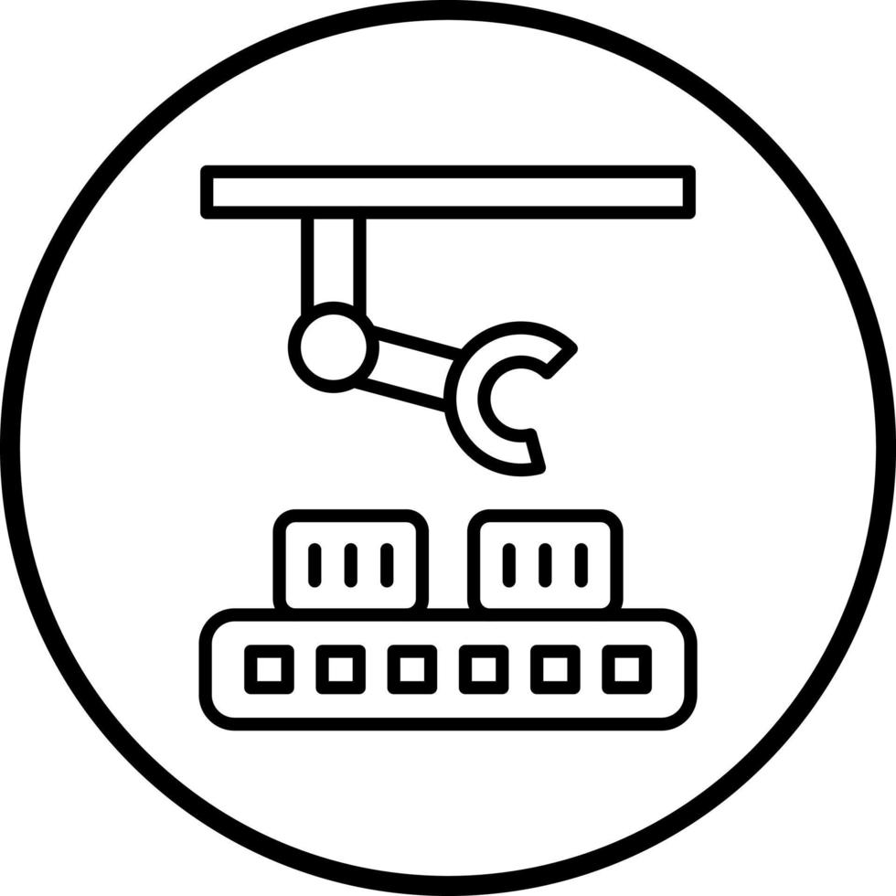 Vector Design Industrial Robot Vector Icon Style