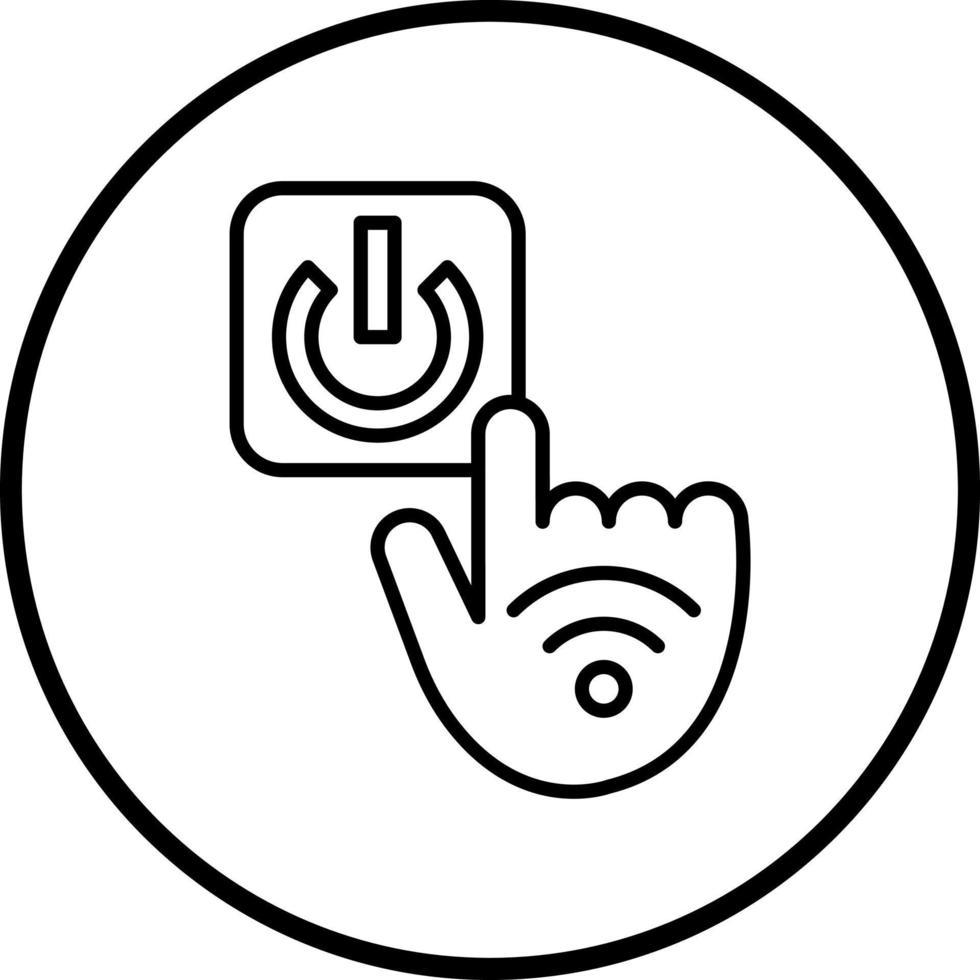 No Touch Technology Vector Icon Style