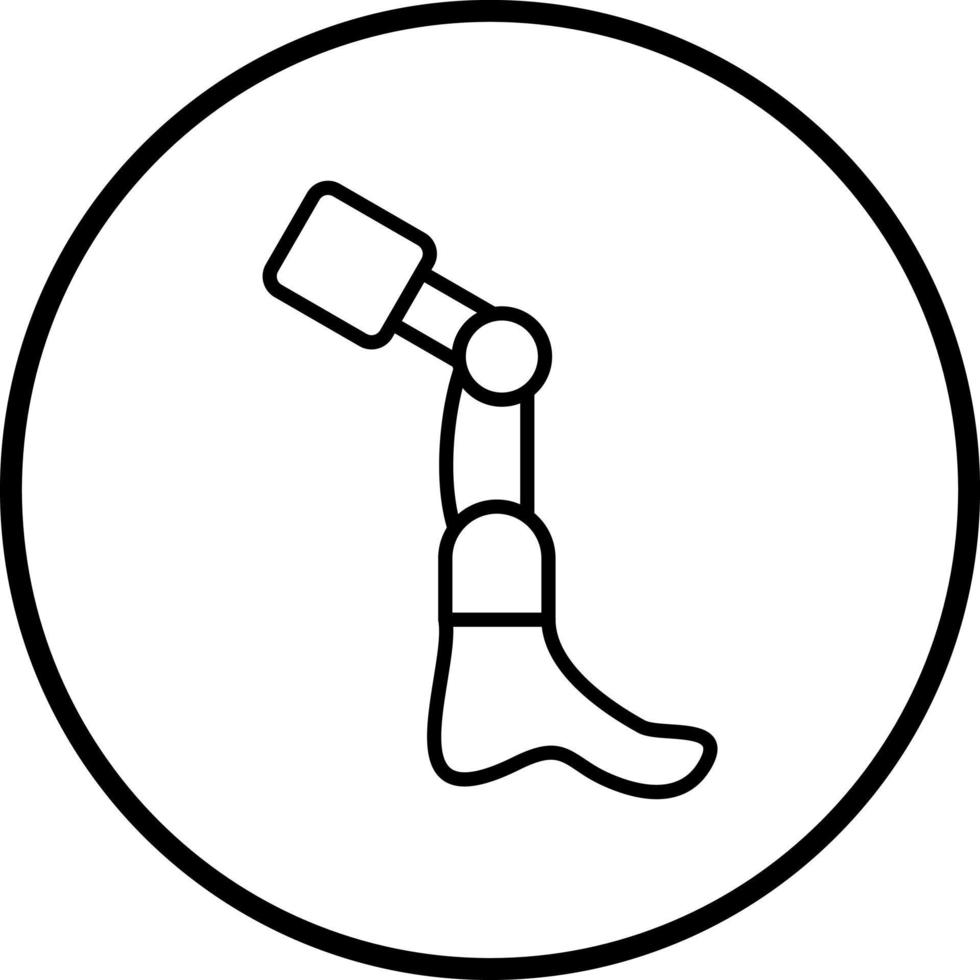 Vector Design Bionic Leg Vector Icon Style