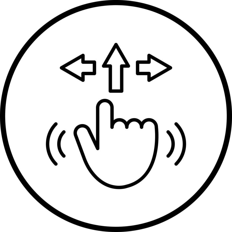 Gesture Control Vector Icon Style