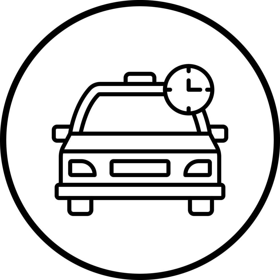 vector diseño ocupado Taxi vector icono estilo