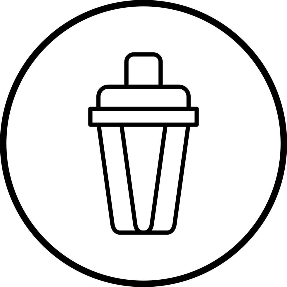 Vector Design Cocktail Shaker Vector Icon Style