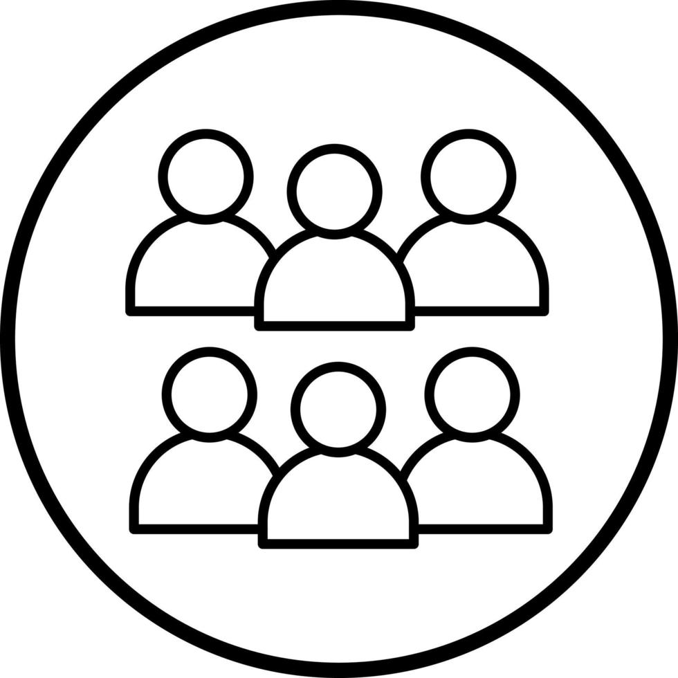 Small Group Vector Icon Style