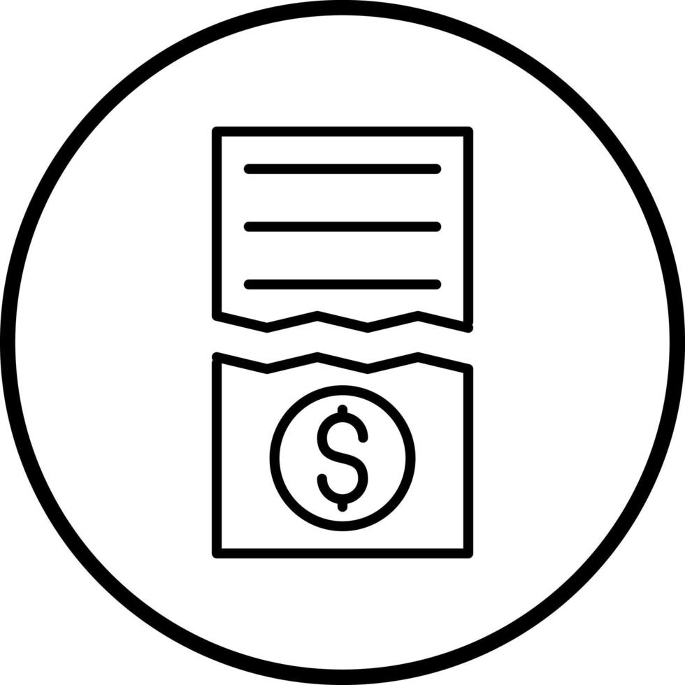 Split Bills Vector Icon Style