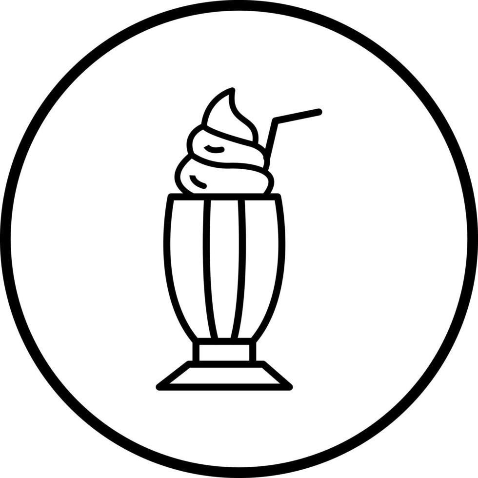 Vector Design Milkshake Vector Icon Style