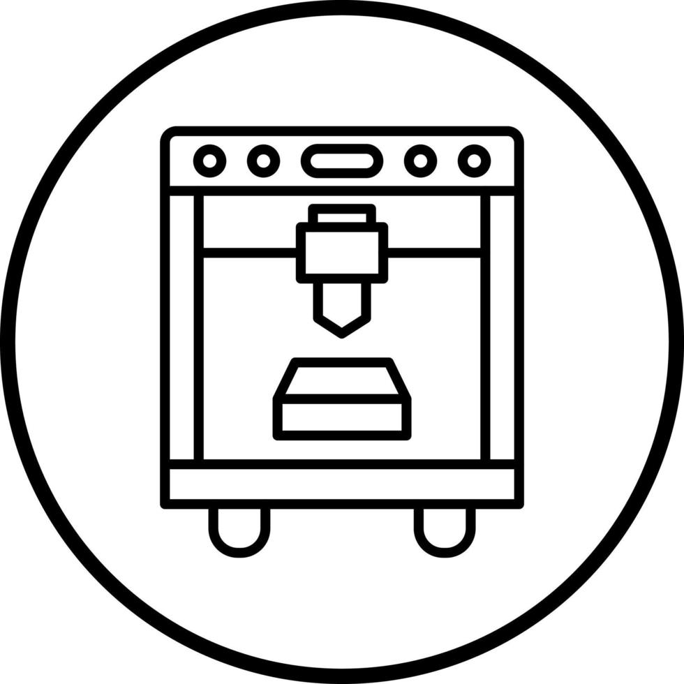 Vector Design 3D Printing Vector Icon Style