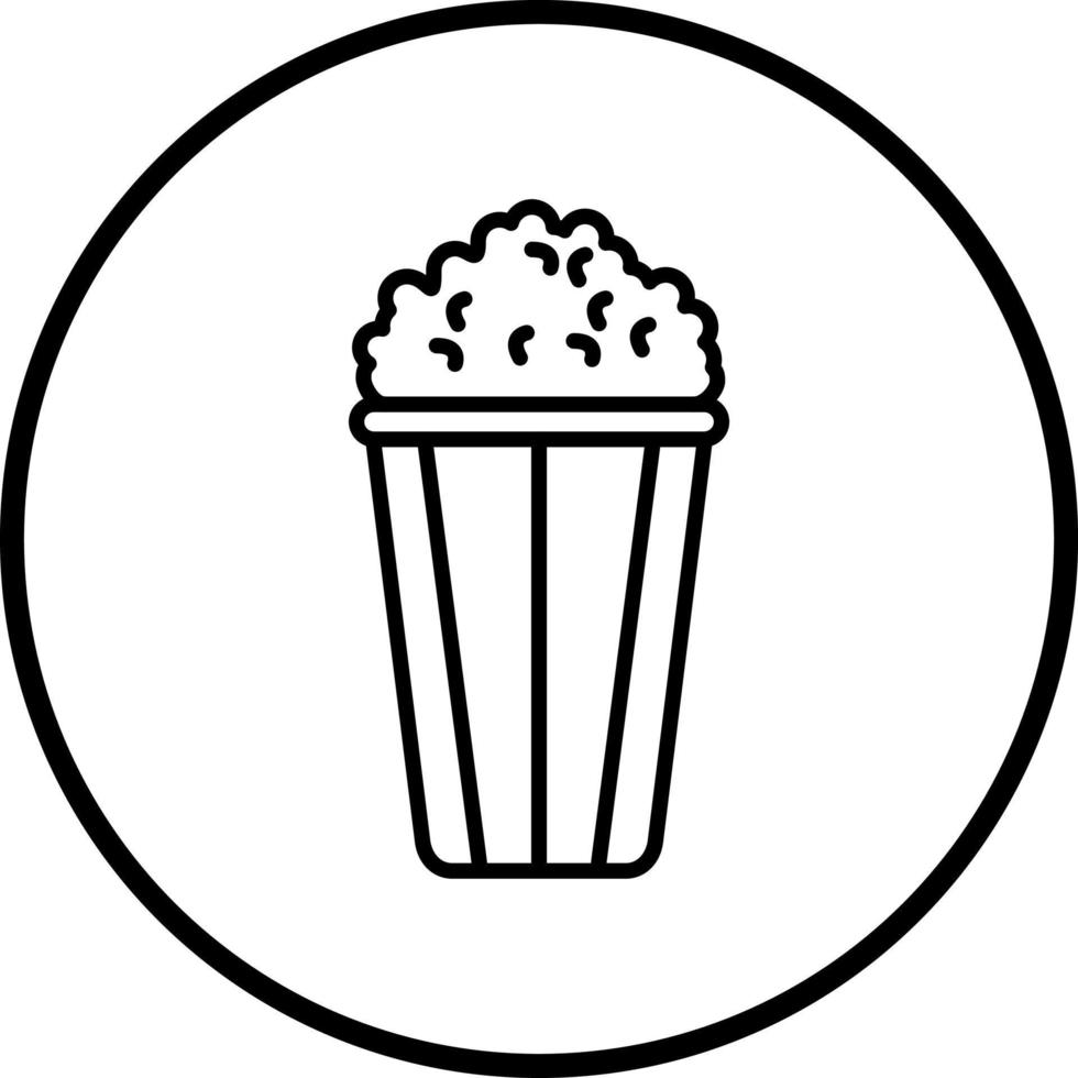 Vector Design Popcorn Vector Icon Style