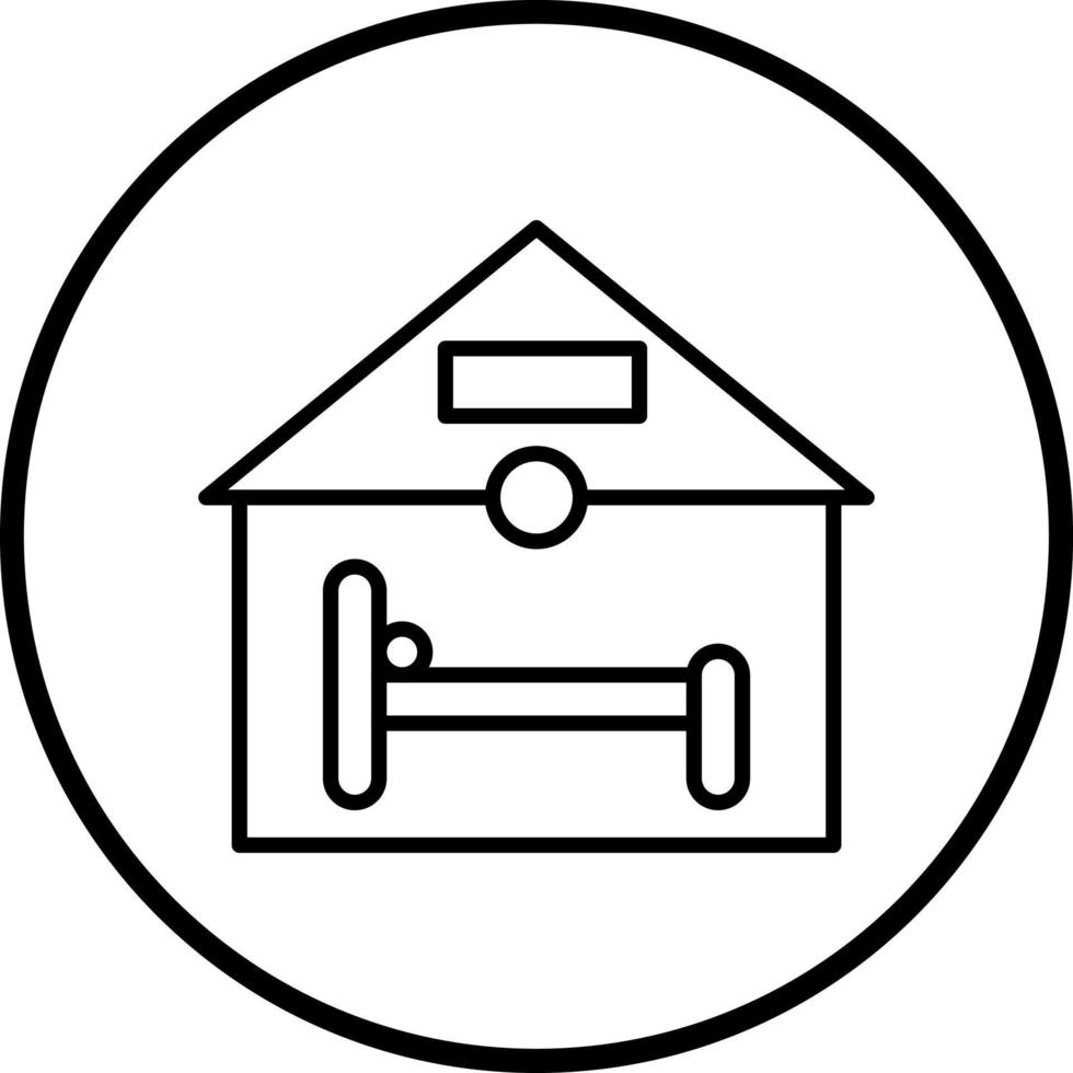 Accommodation Vector Icon Style