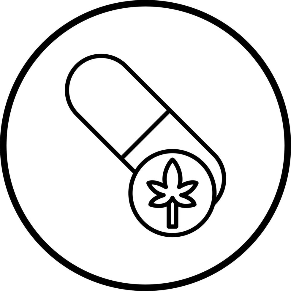 Vector Design Cbd Capsules Vector Icon Style
