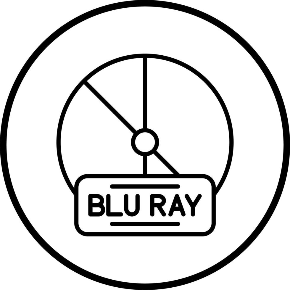 Vector Design Blu Ray Vector Icon Style