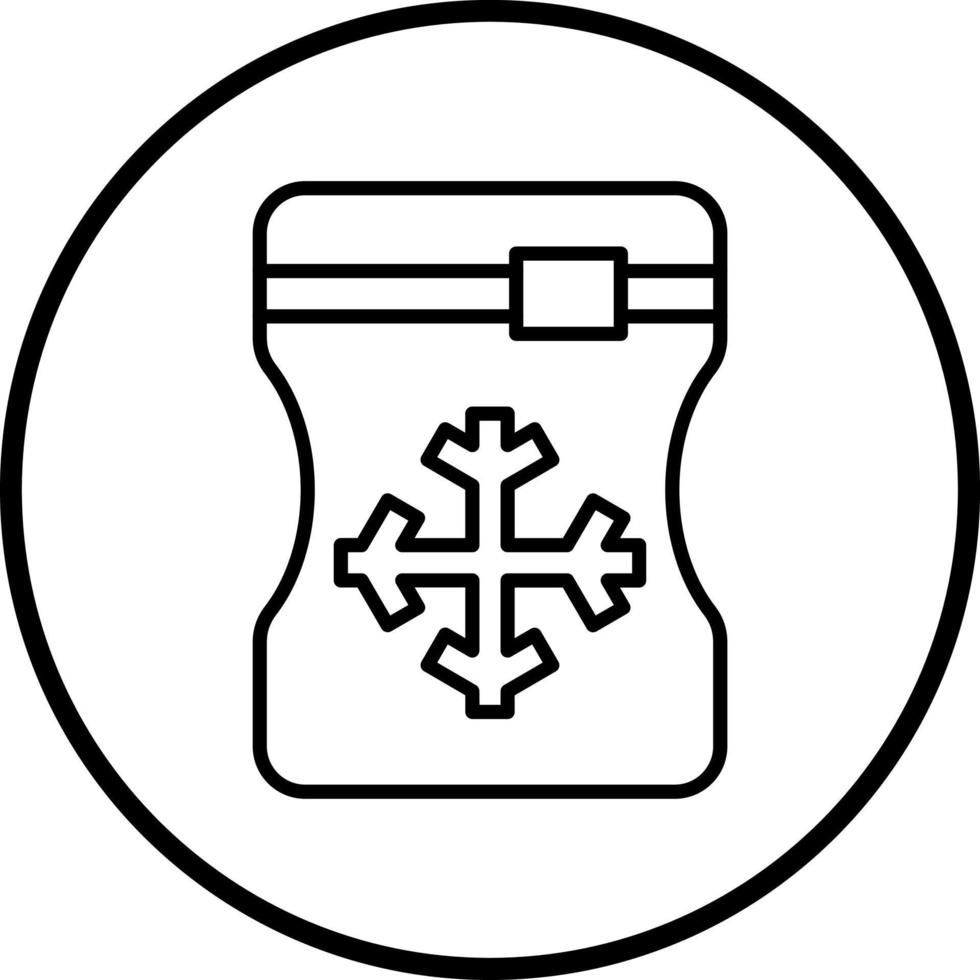 Ice Bag Vector Icon Style