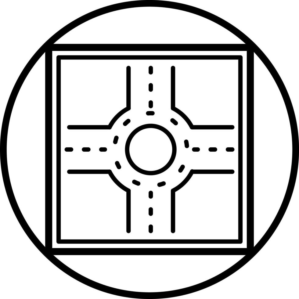 Vector Design Roundabout Vector Icon Style