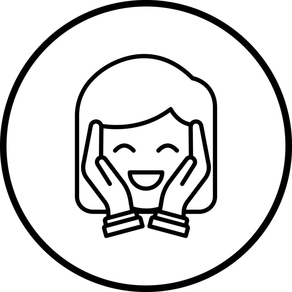 Face Massage Vector Icon Style