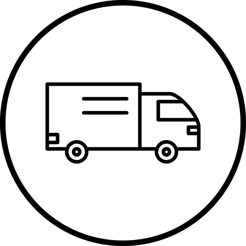 vector diseño camión vector icono estilo