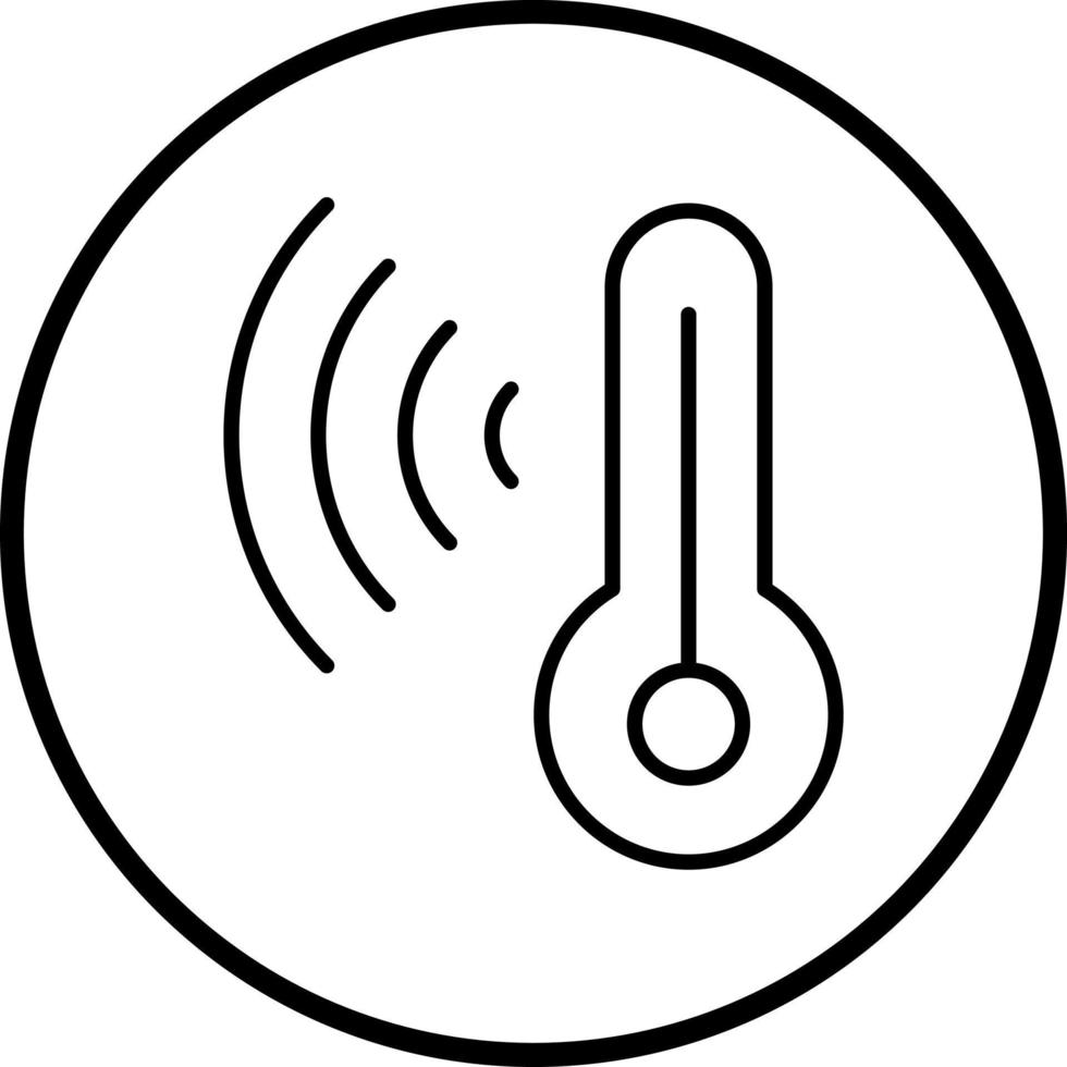 Smart Temperature Vector Icon Style
