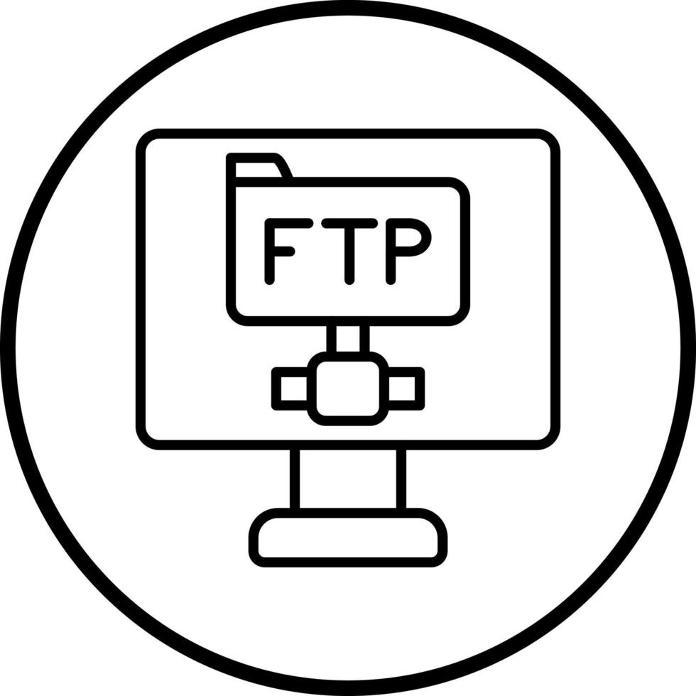 Vector Design Ftp Protocol Vector Icon Style