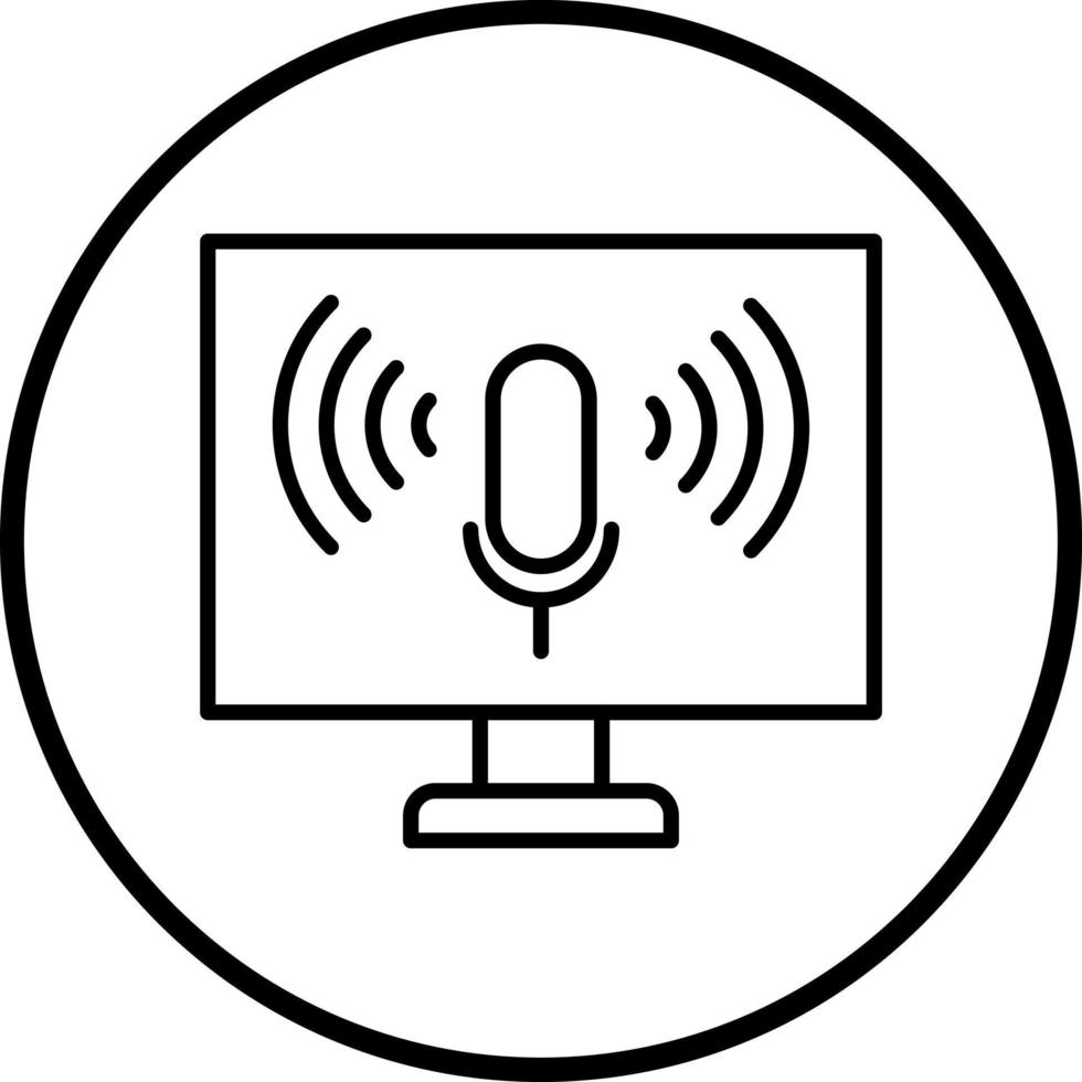 Voice Control Vector Icon Style