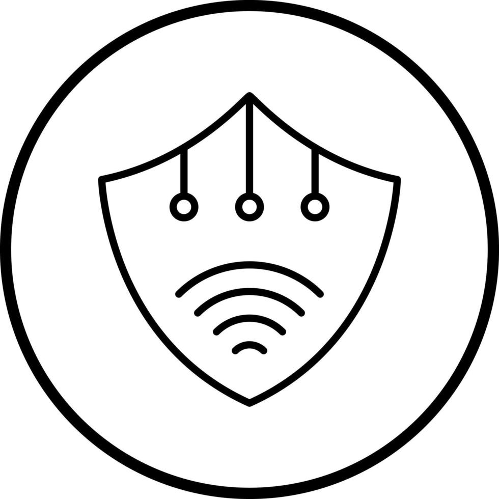Smart Shield Vector Icon Style