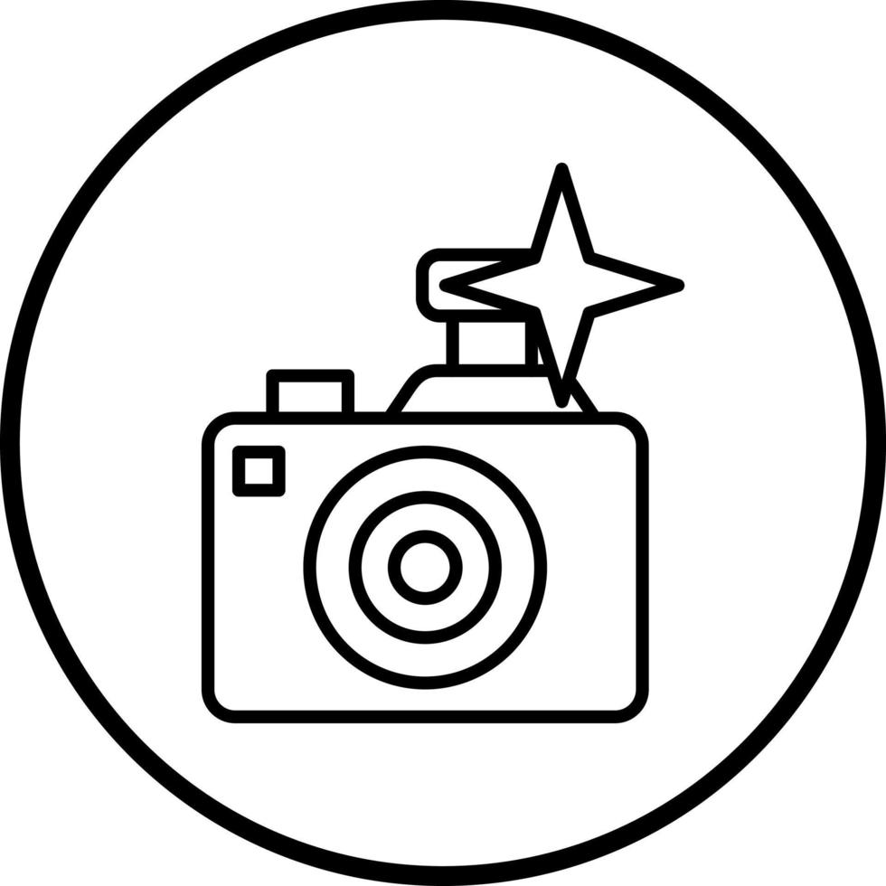 Vector Design Flash Camera Vector Icon Style
