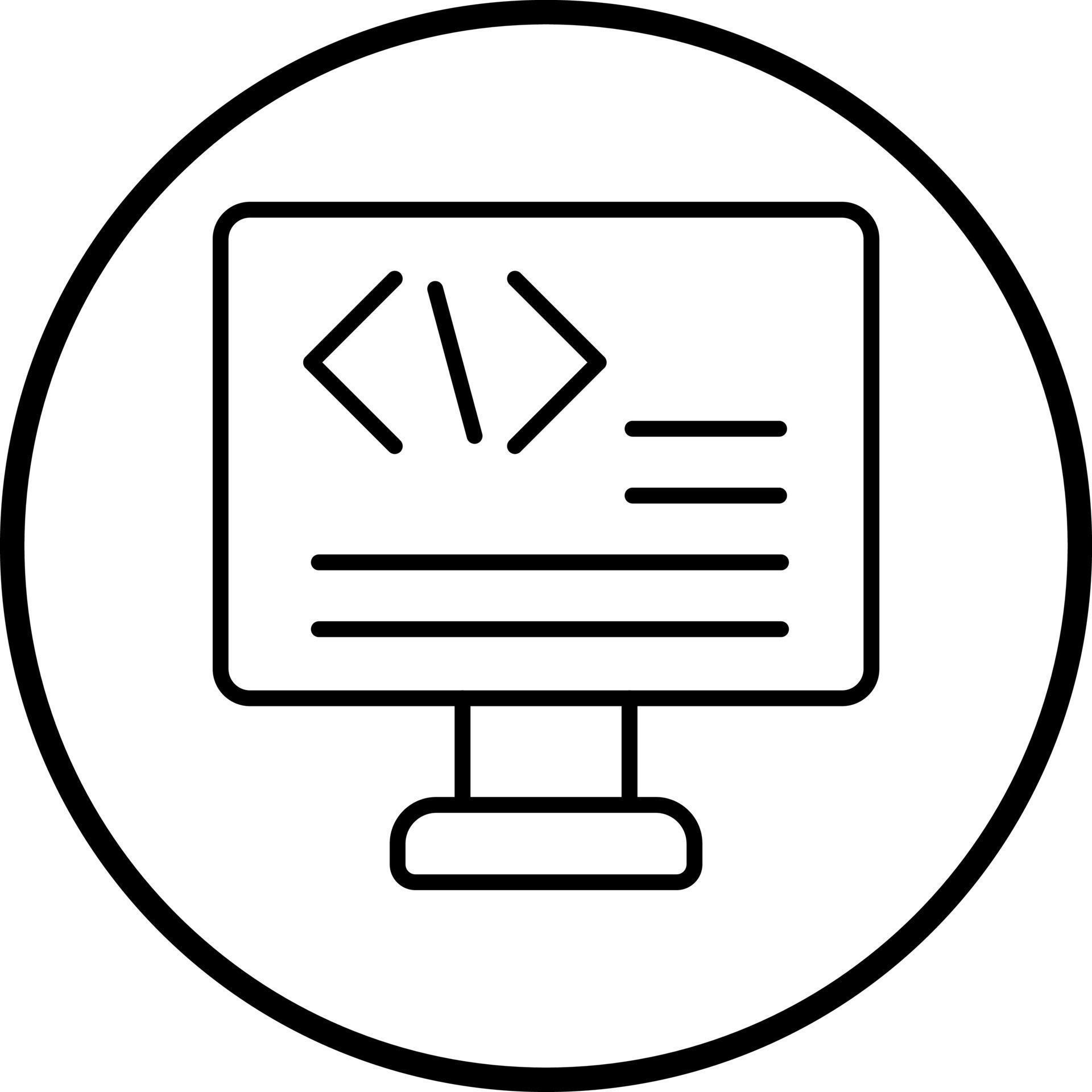 Vector Design Code Vector Icon Style 22116880 Vector Art at Vecteezy
