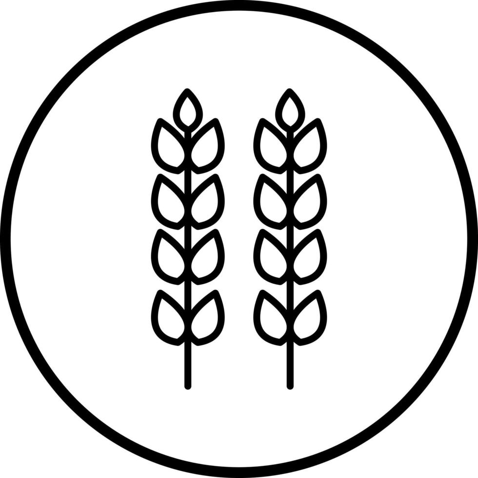 Wheat Vector Icon Style