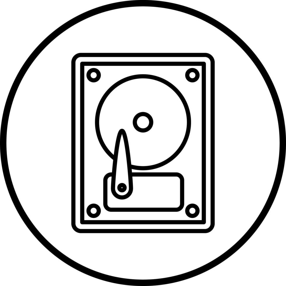 Vector Design Hard Disk Vector Icon Style