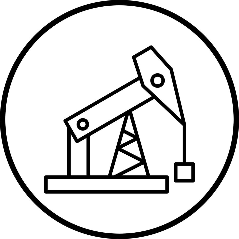 Oil Platform Vector Icon Style