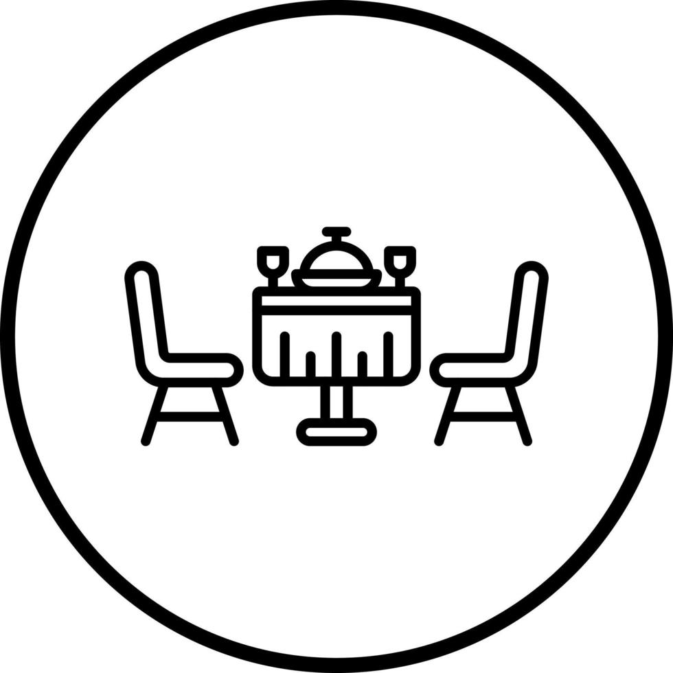 Vector Design Food Table Vector Icon Style