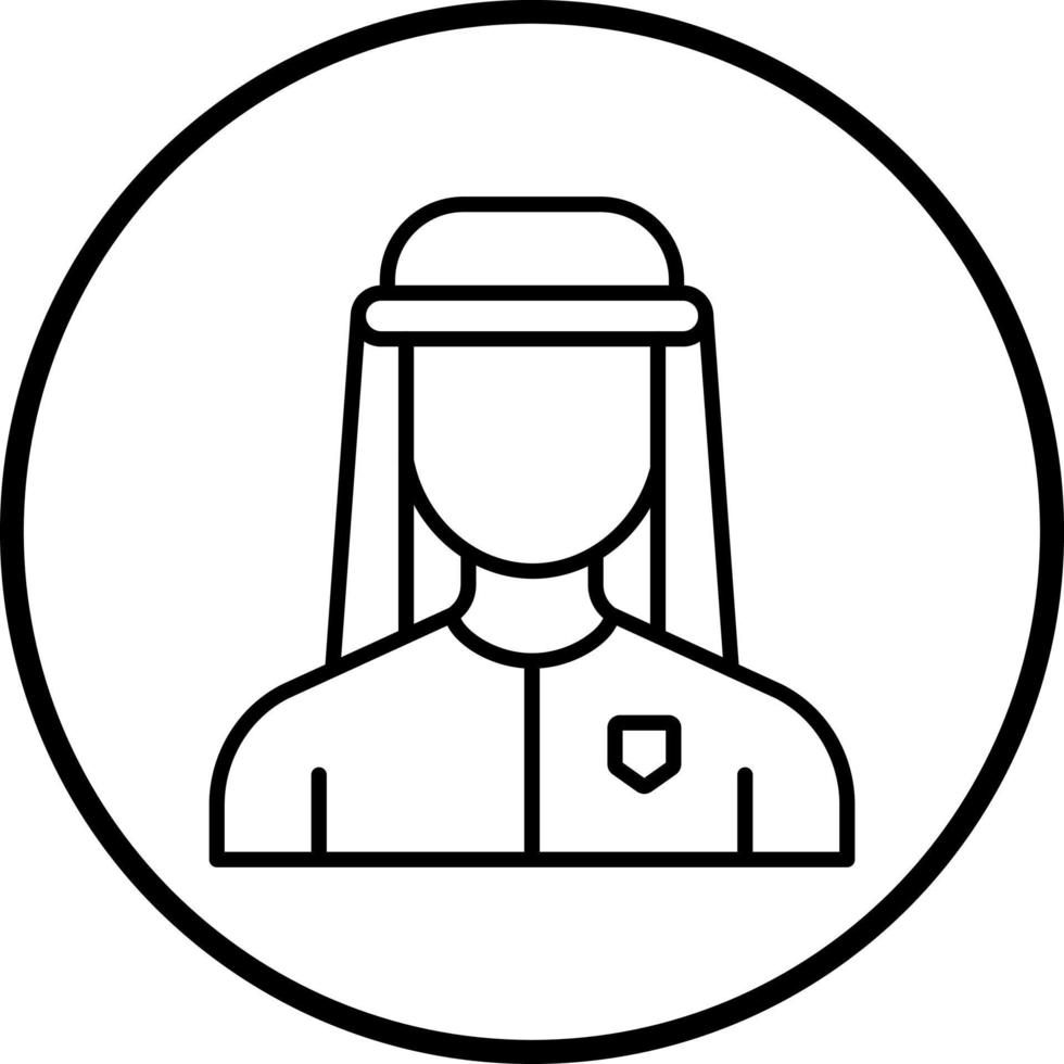Arab Man Vector Icon Style