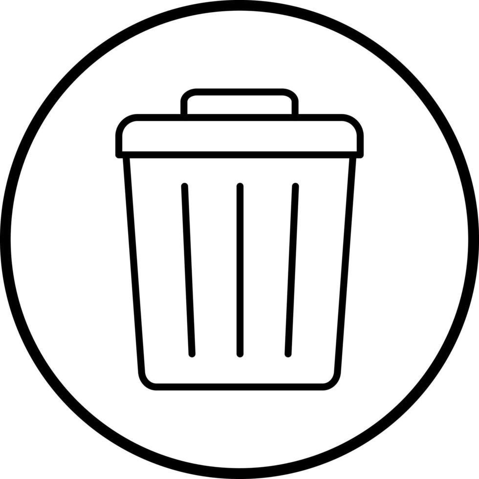 Trash Vector Icon Style