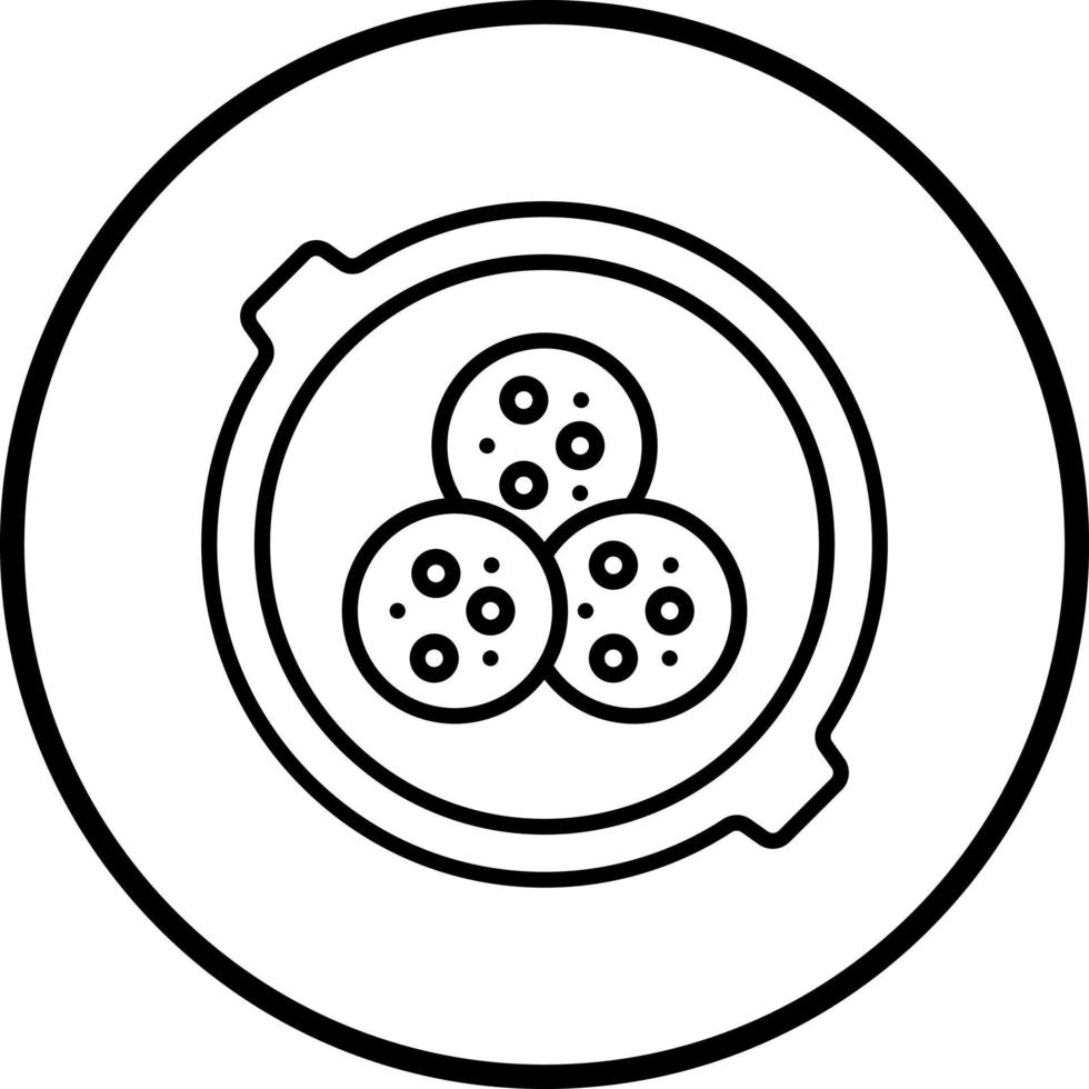Vector Design Falafel Vector Icon Style