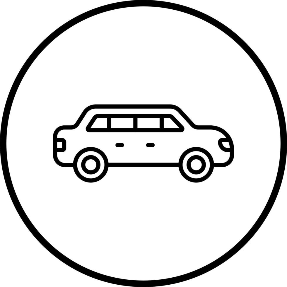 Limousine Vector Icon Style