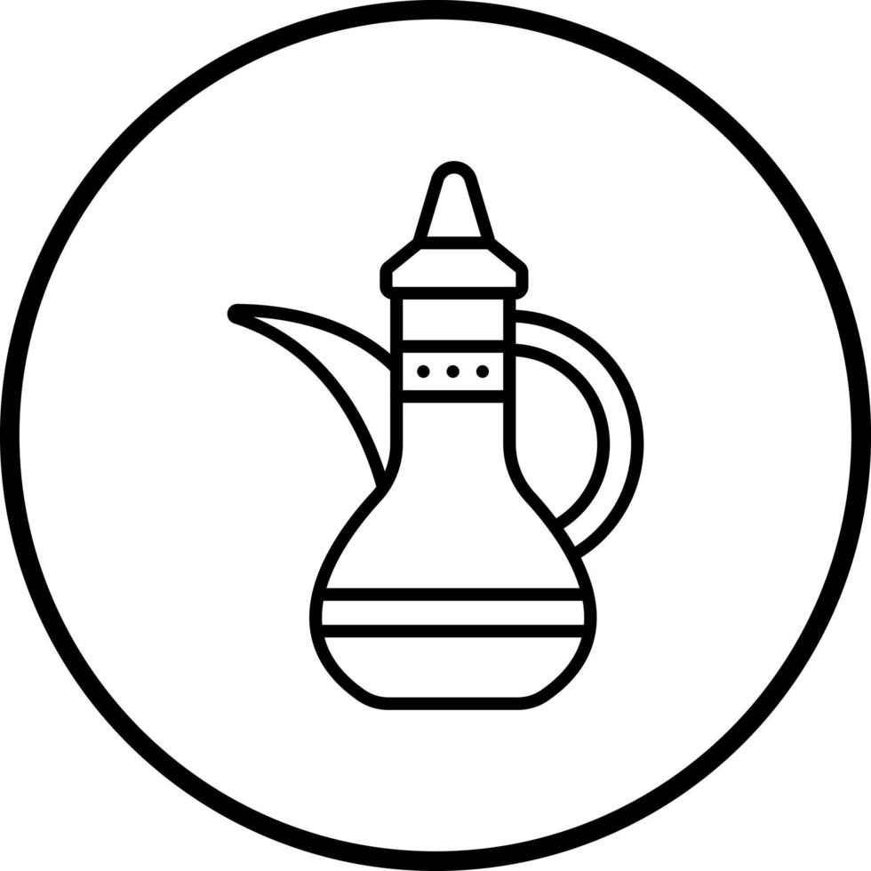 Arabic Teapot Vector Icon Style