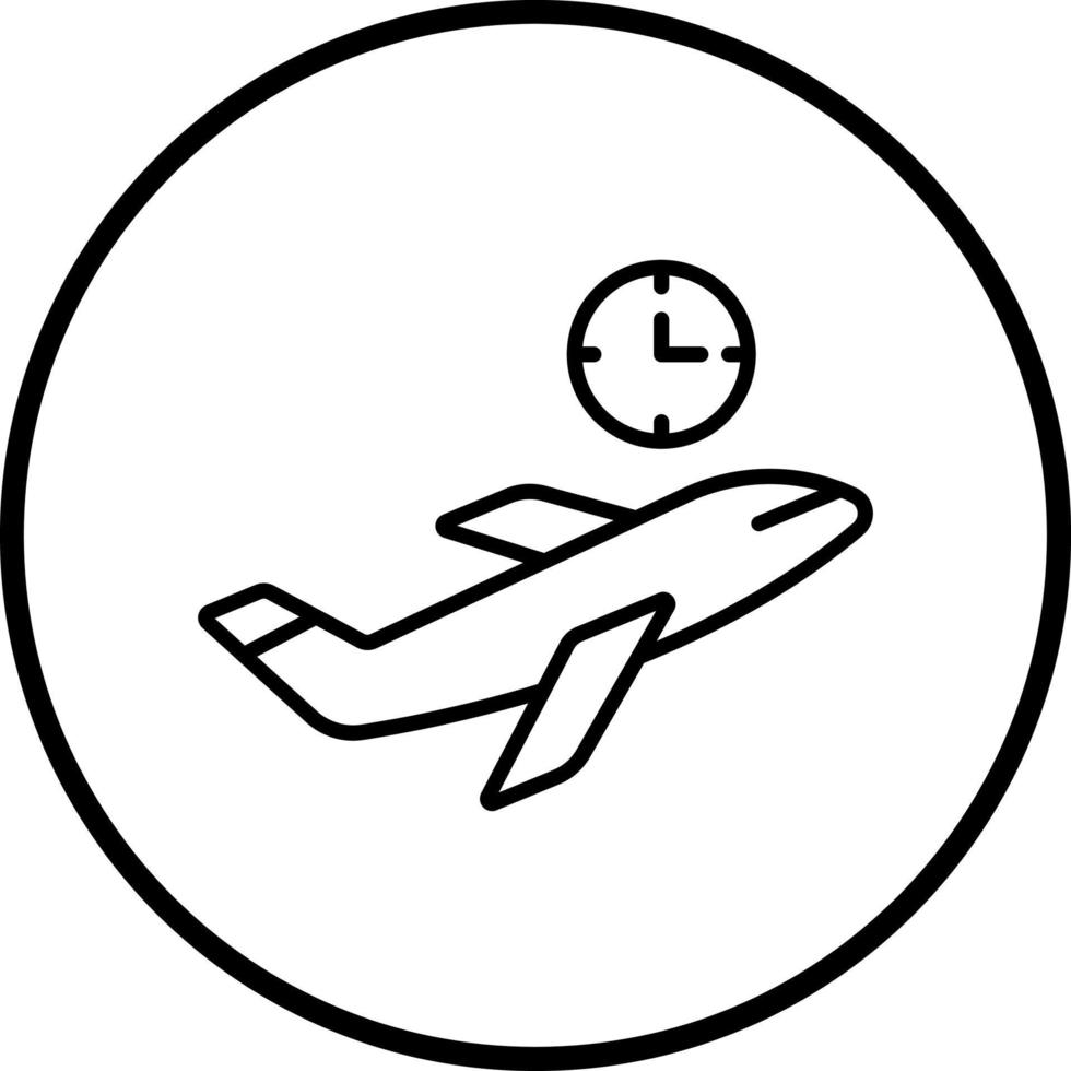 Delayed Flight Vector Icon Style