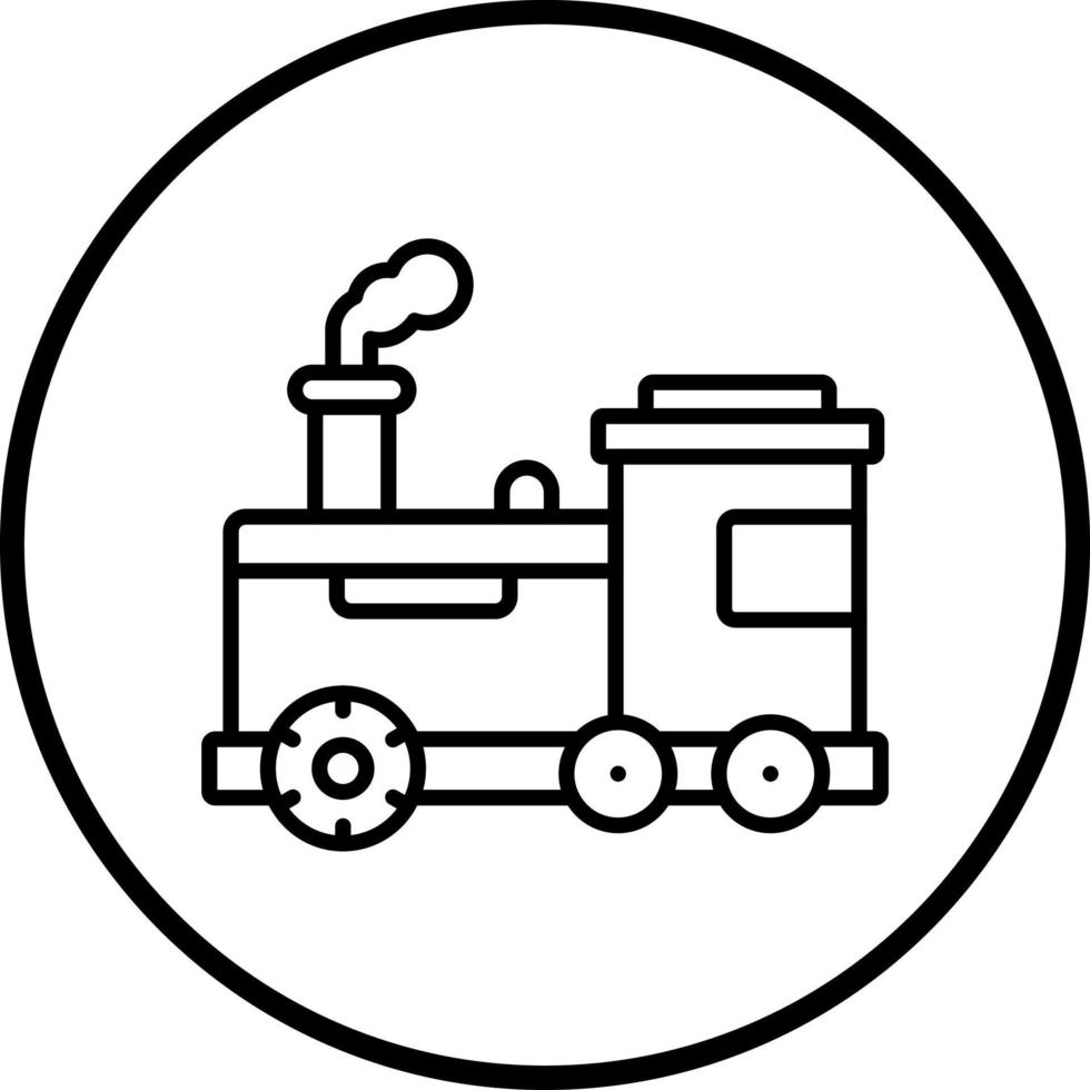 vector diseño vapor tren vector icono estilo