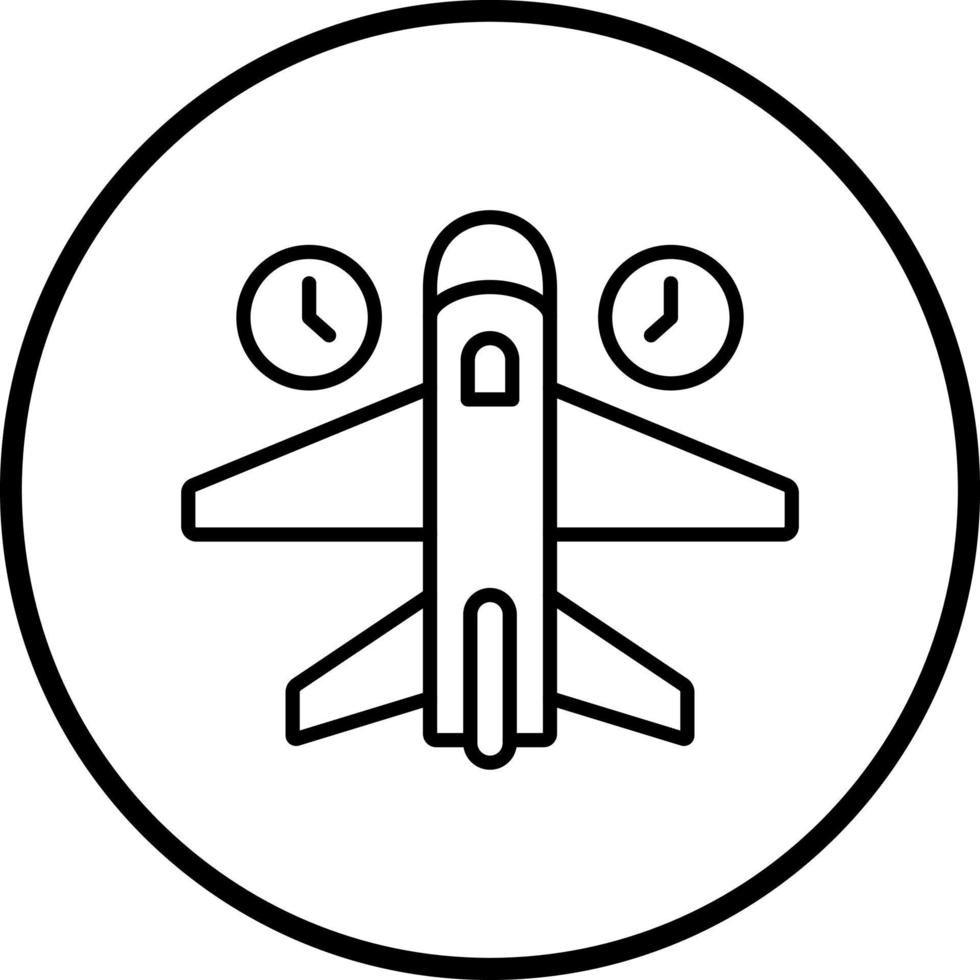 Jet Lag Vector Icon Style