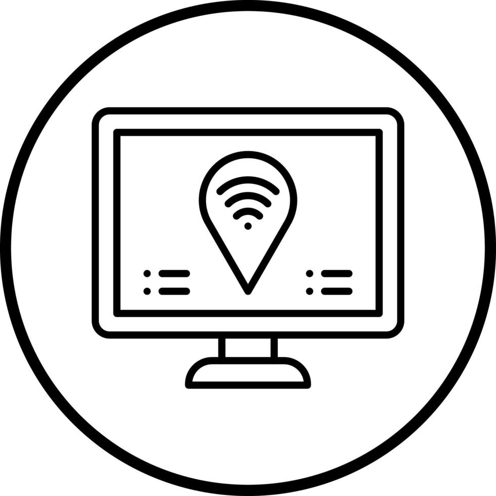 Digital Nomad Hub Vector Icon Style